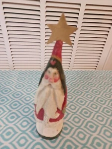 House of Hatton Christmas tree Santa 1989 folk art 8.5" - Picture 1 of 7