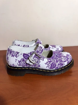 Zapatos Dr. Martens Mary Jane 5026 Polley Hebilla Floral Púrpura Mujer Talla UK7 41 Foto 1 de 4