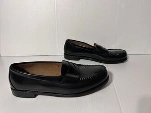 Hitchcock Black Leather Slip-on Loafer Dress Shoe Men Size 14 5E - Picture 1 of 10