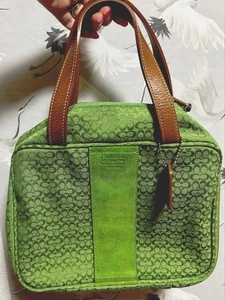 Bolso de mano Coach verde 31a - Imagen 1 de 2