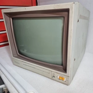 Vintage Dick Smith X-1220 Green Screen Monitor Needs Work Computer Screen - Picture 1 of 13