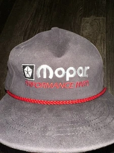 VTG Mopar Performance Race Team Black Strapback Rope Hat Made In USA - Picture 1 of 7