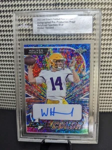 Walker Howard Rookie Prospect Auto 1/1 2023 Leaf Eclectic Louisiana Ragin Cajun - Bild 1 von 2