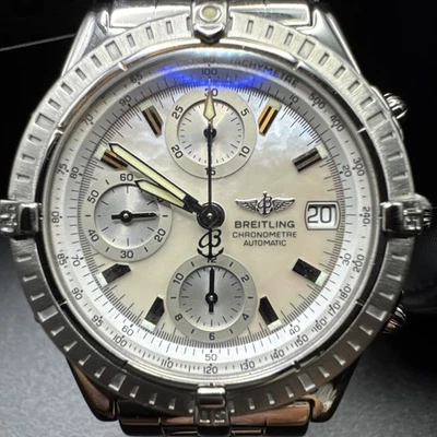 Breitling Chronomat Evolution A13352 MOP Dial 39mm Auto Chronograph - image 1 of 4