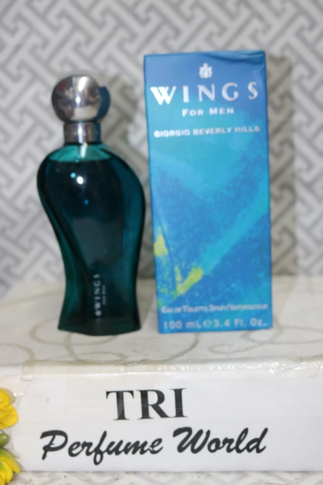 Wings by Giorgio Beverly Hills Eau De Toilette- Cologne Spray 3.4 Oz for Men