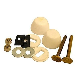635249 2-1/4" Solid Brass Bolt 1/4" Acorn Nuts Stainless Steel Washers and - Picture 1 of 2
