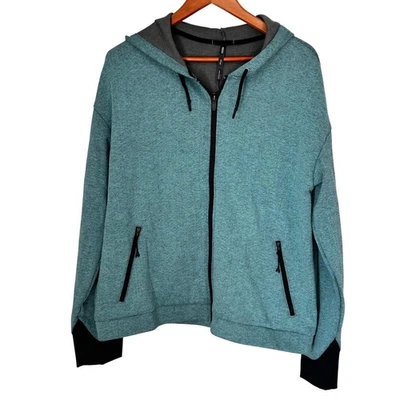 Chaqueta con Capucha REI Verde y Negra Cremallera Bolsillos con Cremallera Para Mujer XL NUEVA SIN ETIQUETAS Foto 1 de 4