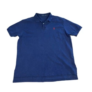 Ralph Lauren Polo Shirt Men’s XXL Navy Blue Classic Fit Red Pony Logo Casual Top - Bild 1 von 11