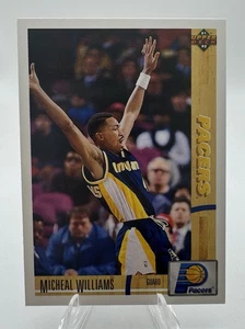 NBA Upper Deck #215 1991 Michael William Indiana Pacers - Imagen 1 de 2