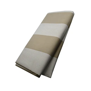 Fabric for ALEKO 16 x 10 ft Italian Full Cassette Beige and White Stripe - Picture 1 of 6