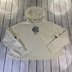 NIKE JDI Damen XL Pullover Sweatshirt Hoodie Creme/Schwarz Logo. Gebraucht. - Bild 1 von 7