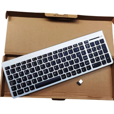 Spain layout silver wireless keyboard for lenovo SK-8861 - Image 1 of 4