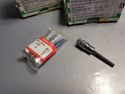 5x Stahlwille No 44a Steckschlüssel Nuss Zoll 1/8" Inbus Aufn. 1/4" Bundeswehr - Bild 1 von 3