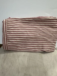Pottery Barn Megan Dining side chair slipcover red ticking stripe - Picture 1 of 2