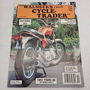 Walnecks Classic Cycle Trader Magazine December 1990 Harley Davidson Triumph - Picture 1 of 7
