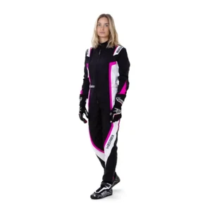 TUTA KART SPARCO KART  KERB LADY MISURA L NERO BIANCO VERSIONE DONNA - Imagen 1 de 1