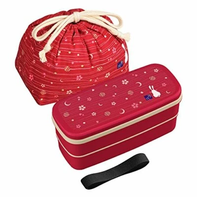 OSK Japanese Traditional Rabbit Moon Bento Box Set, PW-28C 07856 JAPAN IMPORT - Image 1 of 4