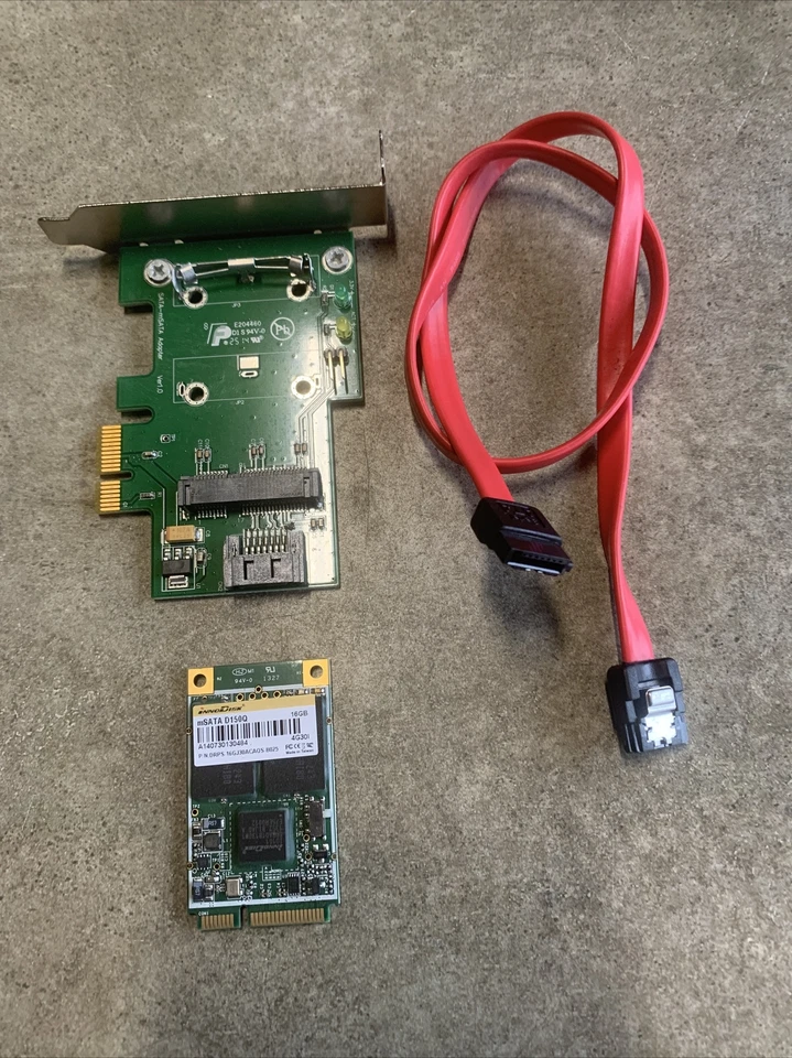 InnoDisk  D150Q DRPS-16GJ30ACAQS-B025 16 GB mSATA 1.8 in SSD W/adaptor And Cable - Image 1 of 4