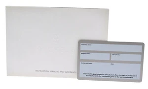 Michele Instruction Manual and Warranty Booklet Card for Watch - Picture 1 of 4