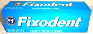 Fixodent #1 Denture Adhesive Cream Travel Size Lot of 1 to 12 (0.6 Oz /17 g) Ea* - Picture 1 of 6