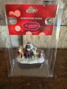 Accesorio Cuadrado San Nicolás Navidad Perros Navidad Pueblo NUEVO - Imagen 1 de 4