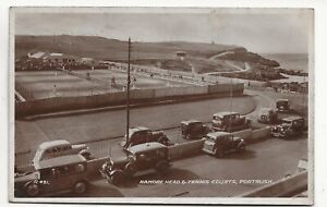 1937 RP Postcard Ramore Head & Tennis Courts Portrush Antrim Northern Ireland