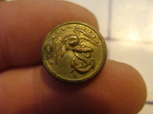 Original Vintage button: EARLY EAGLE--waterbury small differant style OLD - Picture 1 of 2
