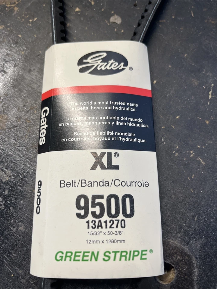 Gates 9500 XL Accesorio Correa de Transmisión Alta Capacidad V-Belt 1/2" x 50-3/8" Foto 1 de 2