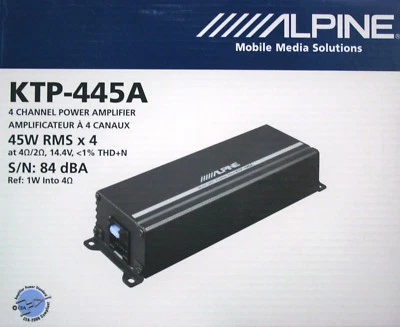 Amplificador de actualización compacto ALPINE KTP-445A para su receptor Alpine ¡NUEVO! Foto 1 de 3