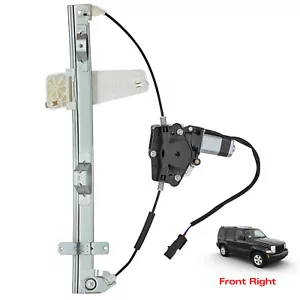 Power Window Regulator For 2001-2004 Jeep Grand Cherokee Front Right With Motor - Picture 1 of 10