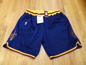 MITCHELL & NESS NBA AUTHENTIC HWC CLEVELAND CAVALIERS BLUE SHORTS SIZE 2XL 52 - Picture 1 of 5