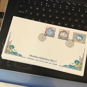 Guernsey 2000 Maritime definitives (part3) inc £3 First Day Cover UNADDRESSED - Picture 1 of 1