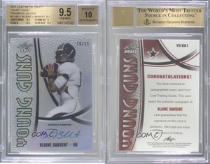 2011 Leaf Metal Draft Prismatic /25 Blaine Gabbert BGS 9.5 Rookie Auto RC