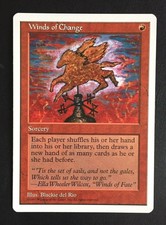 MTG magic *WINDS OF CHANGE* 5th Edition Red Sorcery Rare English