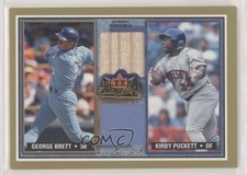 2002 Fleer Fall Classic Rival Factions Game Used Dual Kirby Puckett George Brett