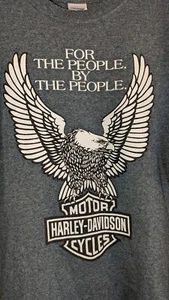 Camiseta para hombre Harley Davidson Eagle gris gráfico 2XL - Imagen 1 de 7