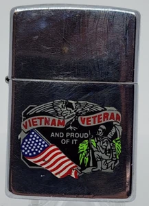 Rare 1995 Vietnam Veteran Zippo - All Original - Picture 1 of 4