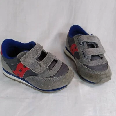 Tênis Saucony Baby Jazz Low Pro infantil tamanho 5 cinza camurça - Imagem 1 de 4