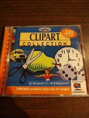 WINDOWS PC Paintbrush Clip Art Collection SOFTKEY Win 3.1 Win95 compatible - Image 1 of 3