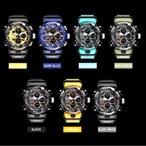 SMAEL Mens Military Watch Waterproof Quartz Analog Digital Sports Wrist Watches - Picture 1 of 31