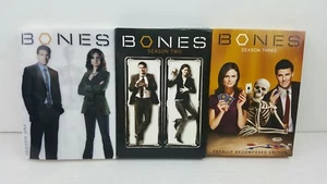 Bones: Season 1, 2 & 3 DVD Emily Deschanel David Boreanaz Michaela Conlin - Picture 1 of 7