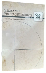 Vortex  Dead-Hold BDC Riflescope Instructon Owners Manual 8 pages - Picture 1 of 2