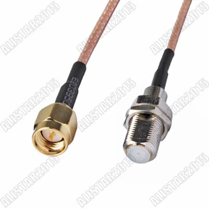 Cable coaxial de cola de cerdo tipo F hembra para SMA antena macho RG316 30 cm - Imagen 1 de 4