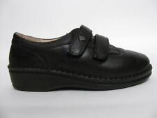FINN COMFORT SOFT SHOES BLACK LEATHER DOUBLE STRAP LADIES HEALTH SNEAKER~37