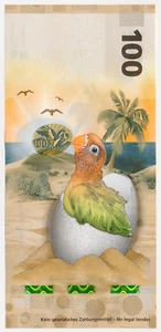 LOUISENTHAL HYBRID POLYMER TEST NOTE BIRD PARROT EGG UNC - Picture 1 of 2