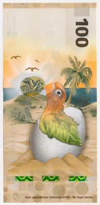 LOUISENTHAL HYBRID POLYMER TEST NOTE BIRD PARROT EGG UNC - Image 1 of 2