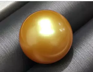 HUGE 18MM NATURAL SOUTH SEA GENUINE GOLD ROUND LOOSE PEARL UNDRILLED 002 - Picture 1 of 2