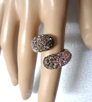 Logotipo de Cisne SWAROVSKI, Tono Dorado, Louise Brillante Colorido Estrás Único Ri Foto 1 de 4