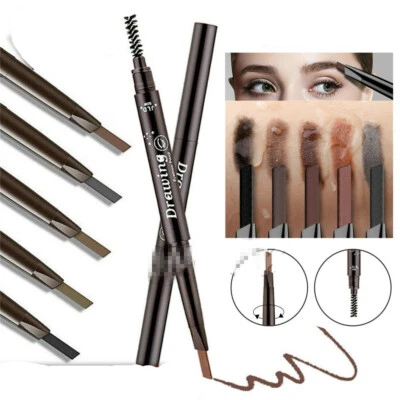 Waterproof Eyebrow Pencil Eye Brow Eyeliner Pen W/ Brush Makeup Cosmetic Tool AU - Image 1 of 4
