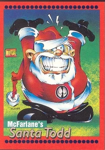 WIZARD MAGAZINE 1993 McFARLANE'S SANTA TODD PROMO CARD IMAGE CLAUS - Picture 1 of 1